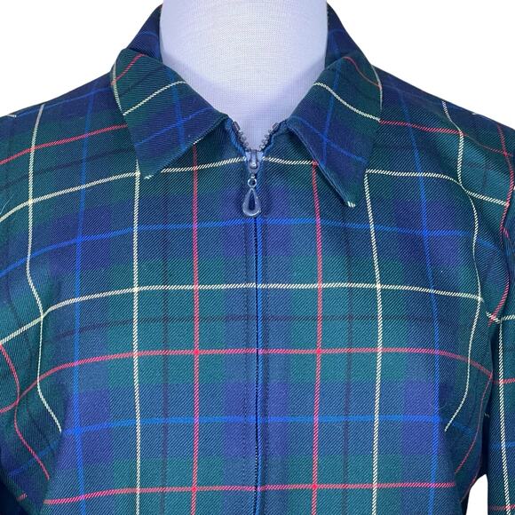 Pendleton Women’s Vintage 100% Virgin Wool Tartan Plaid Blazer No Size Tag Med? - Picture 4 of 11